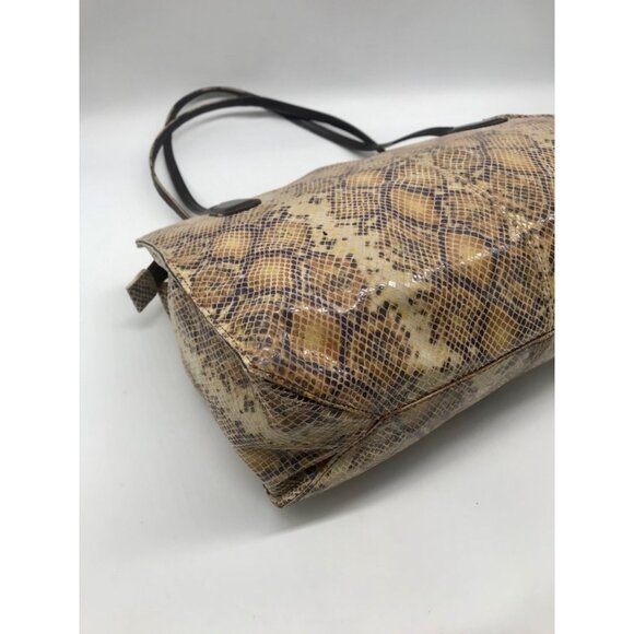 HOBO Friar Leather Python Embossed Shoulder Bag - Picture 6 of 12